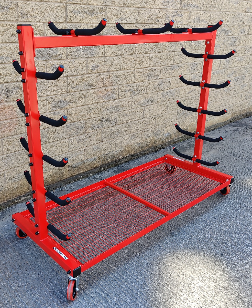 Gamespost pole storage trolley