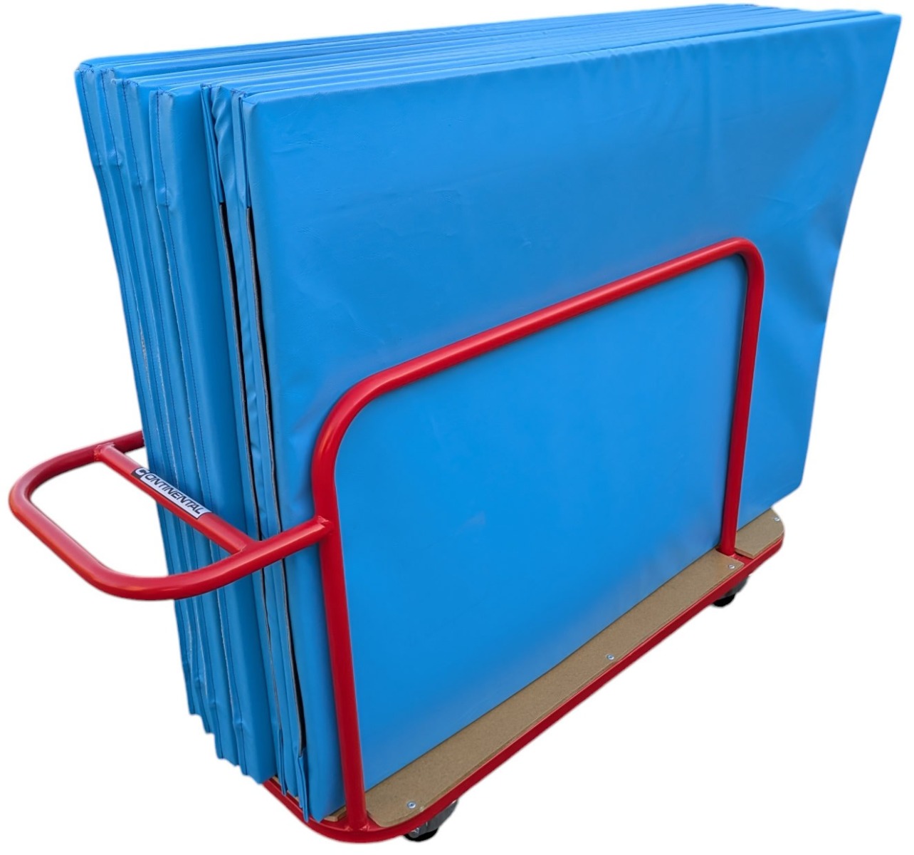 Vertical mat trolley