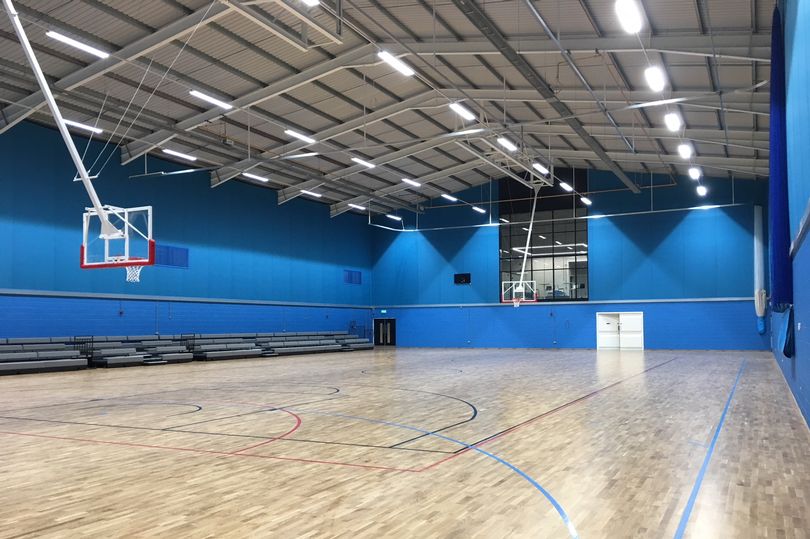 Sports hall wall panelling